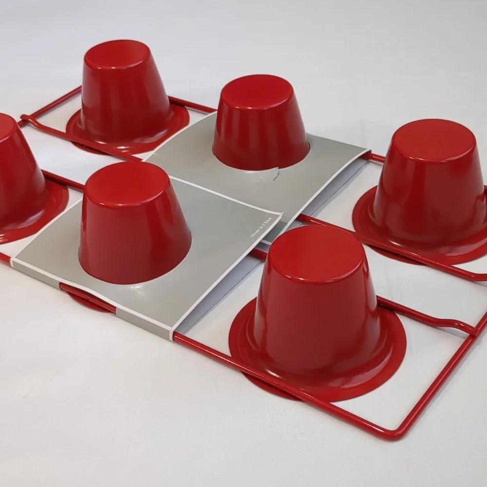Neiman Marcus Red Classic 6 Cup Popover Pan